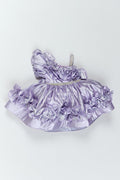The Nesavu Girls Fancy Party Frock Girls Ruffle Satin Frock for Dance Parties and Birthday Celebrations Nesavu 16 (1Y) / Purple / Satin PF332A-16 Nesavu Girls Ruffle Satin Frock For Dance Parties Birthdays Receptions And Special Family Celebrations