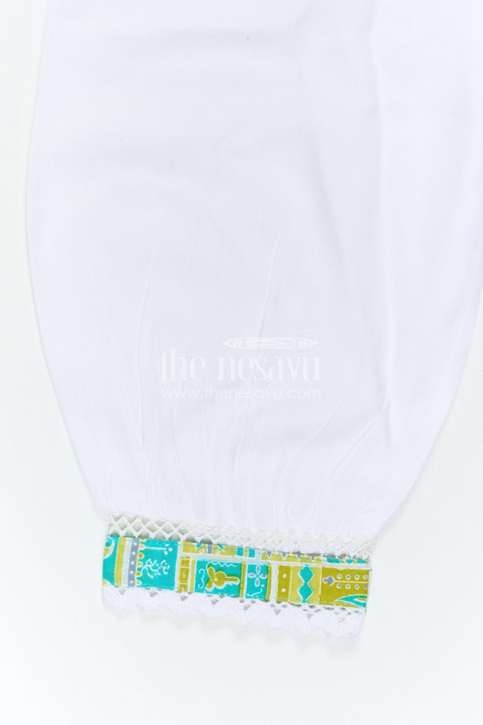 The Nesavu Girls Sharara / Plazo Set Girls Sharara Set for Casual Festive Wear and Outings Nesavu Nesavu Girls Cotton Sharara Set With Digital Print For Casual Festive Wear And Daily Comfort Outfit