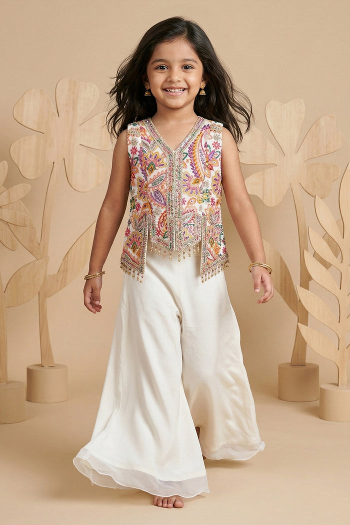 Girls Sharara Set for Festive Celebrations and Traditional Wear
