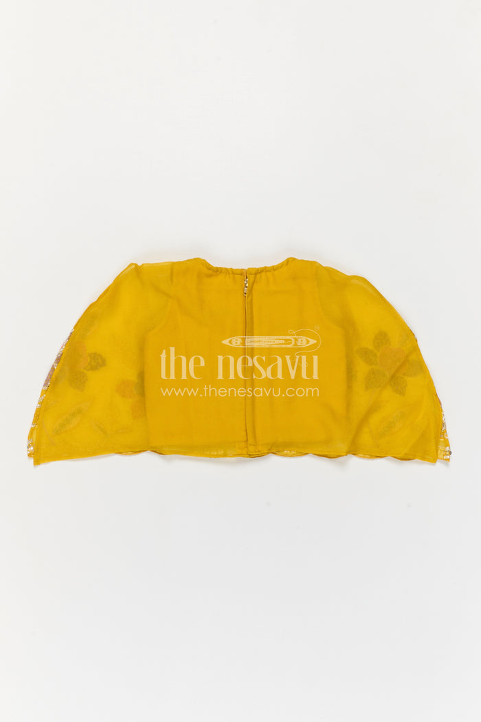 The Nesavu Girls Sharara / Plazo Set Girls Sharara Set for Festive Functions and Wedding Events Nesavu Nesavu Girls Sharara Set For Festive Functions With Georgette And Sequence Embroidery Design