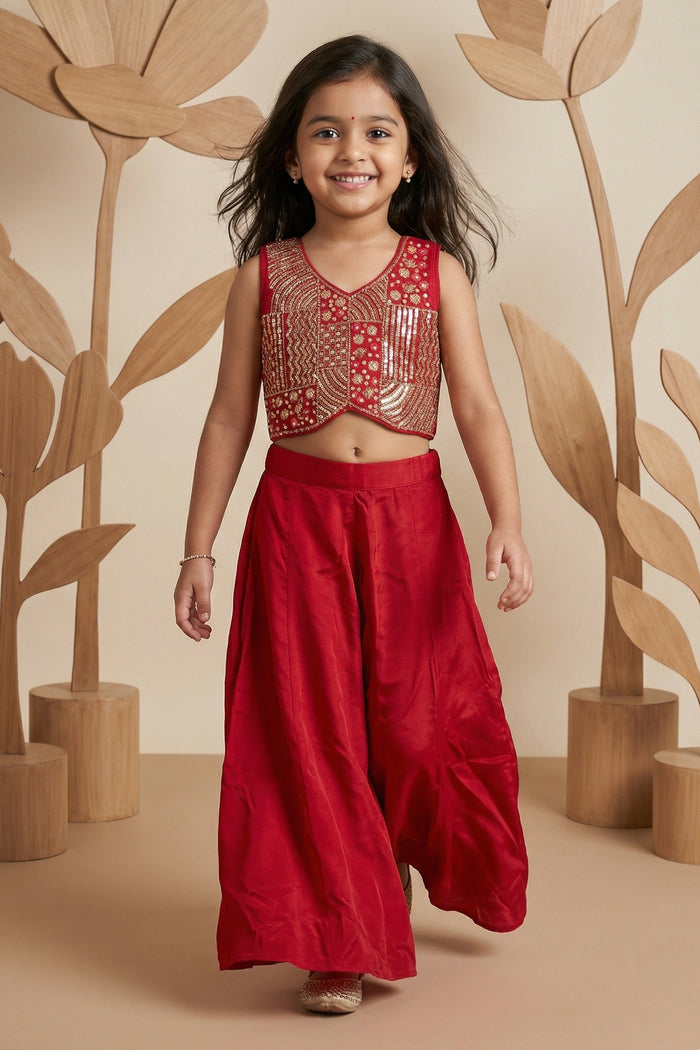 Girls Sharara Set for Festive Occasions and Temple Function
