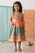 Girls Silk Frock for Navaratri Celebrations and Traditional Events