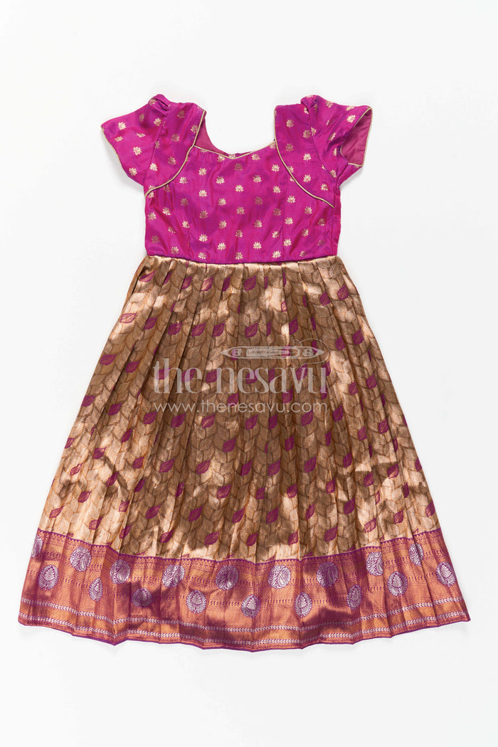 Girls Silk Gown for Festive Family Portraits