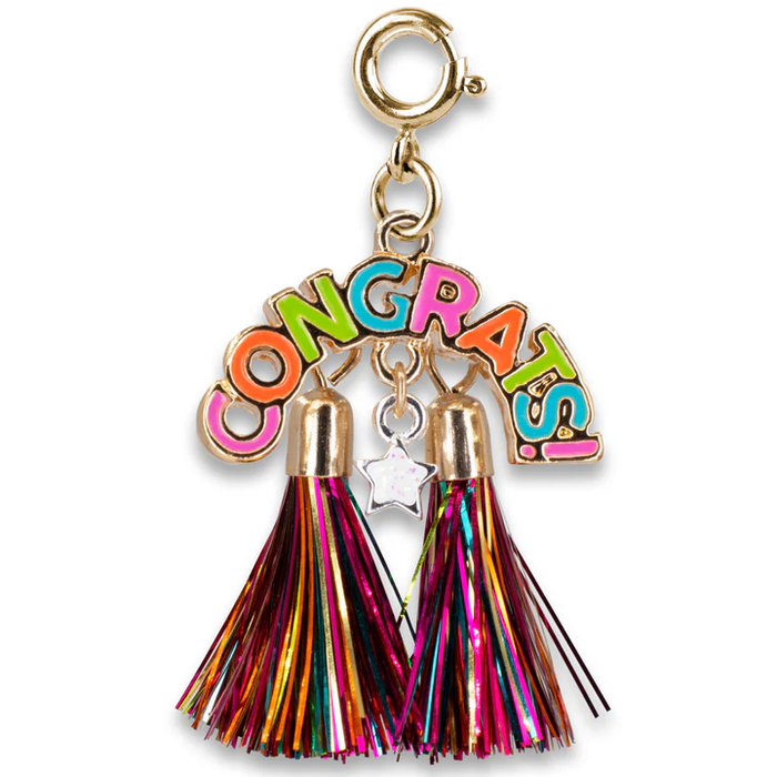 Gold Congrats Charm