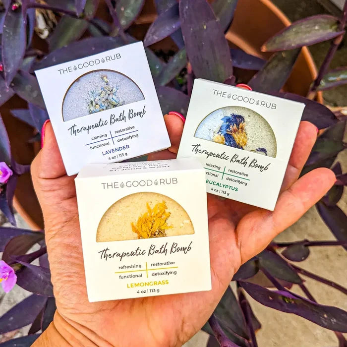Herbal-Infused Rose Bath Bomb