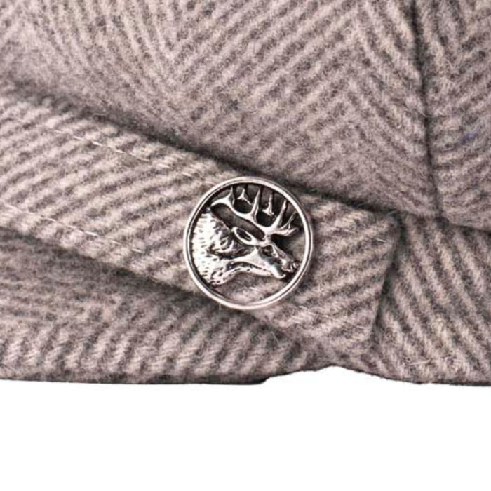 Herringbone Newsboy Cap