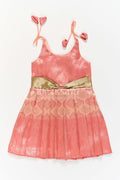 Infant Kanchi Silk Frock for Annaprasana and First Pooja