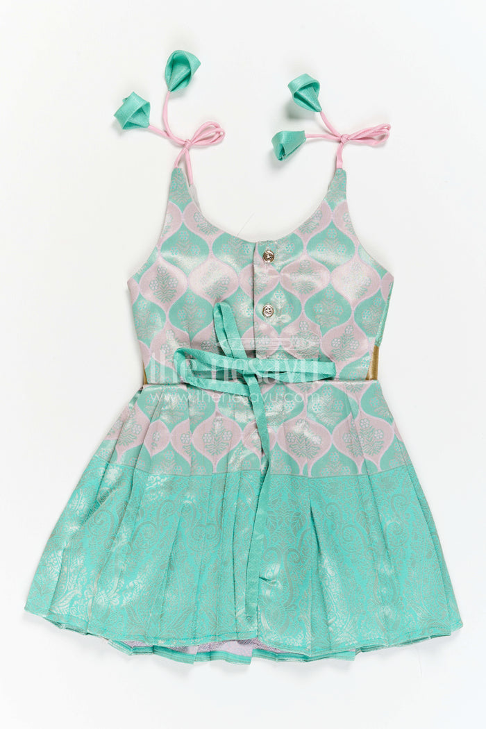 Infant Kanchi Silk Frock for Cradle Ceremony and Pooja