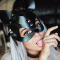 Leather Cat Mask