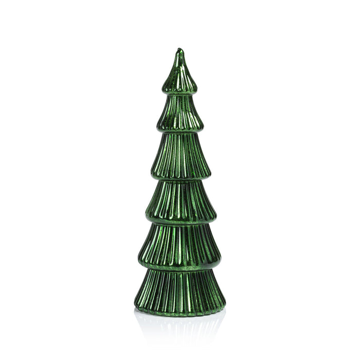 LED Ribbed Antique Tree - Green - Seasonal & Holiday Decorations by Carlyle Avenue