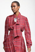 LELE DEBALTZAC Chemise Zoé - Tartan Wine