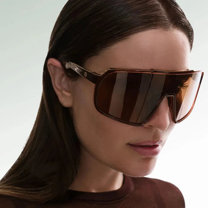 Lenox & Sixteenth | The Brown Shield Sunglasses - Lenox & Sixteenth - Living with Ivey