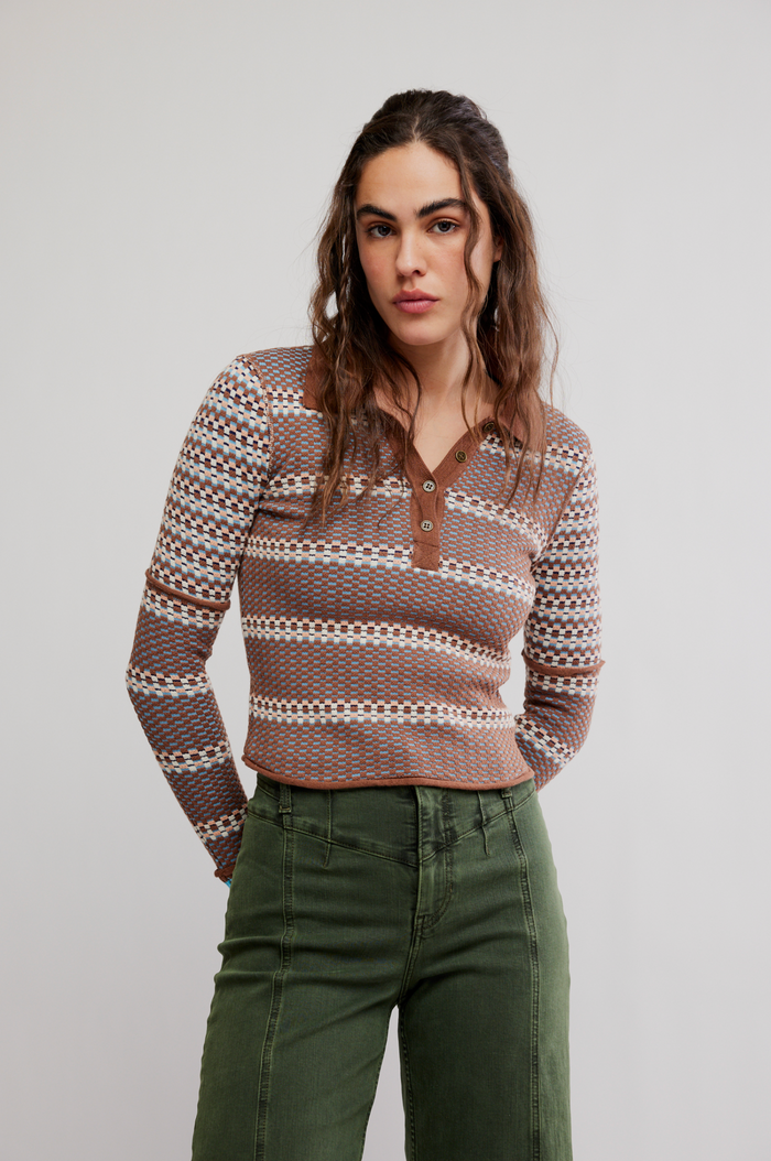 Level Up Swit in Brown Combo