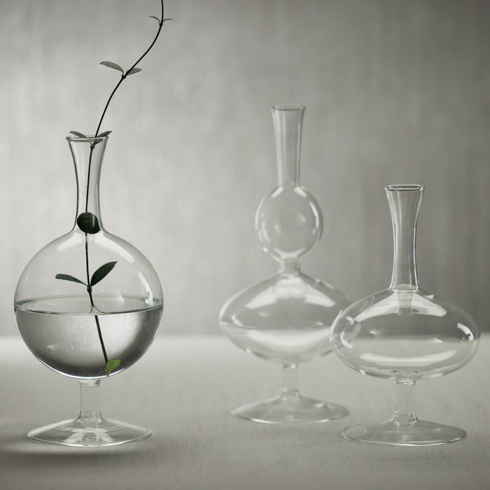 Lily Glass Footed Vases - Vases by Carlyle Avenue