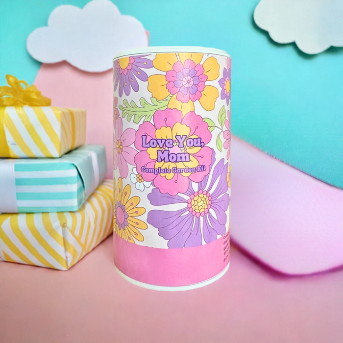 Love You Mom Garden Shaker Can