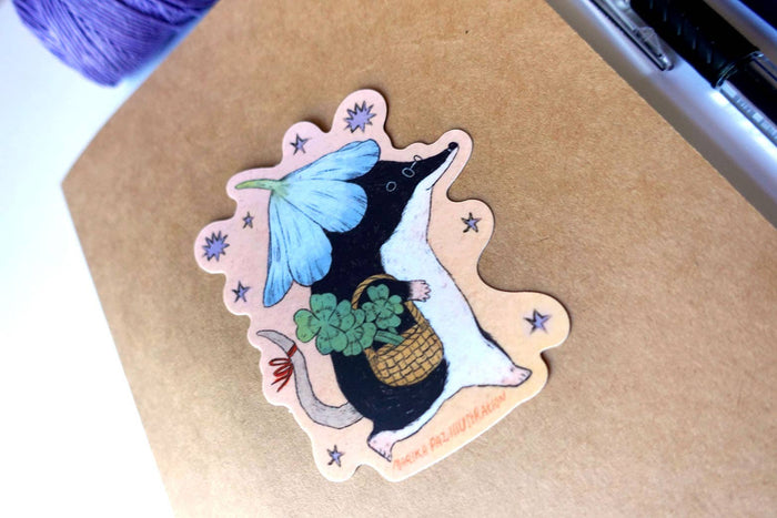 Lucky Shrew Sticker