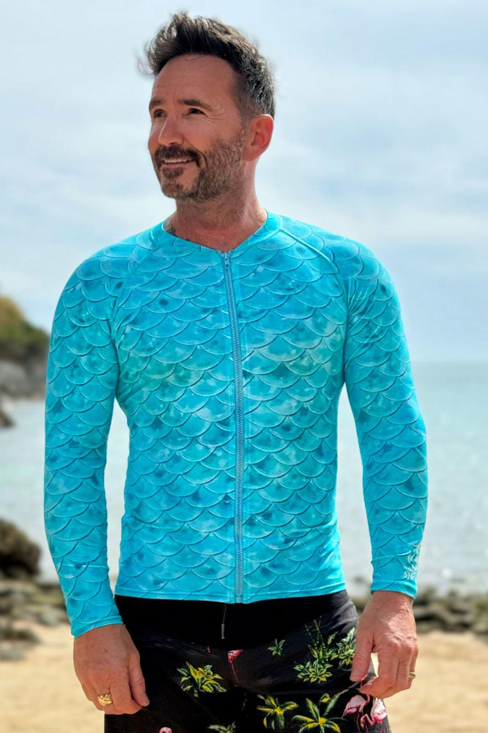 Mermaid Scales Rash Guard - Swimsuit Jacket