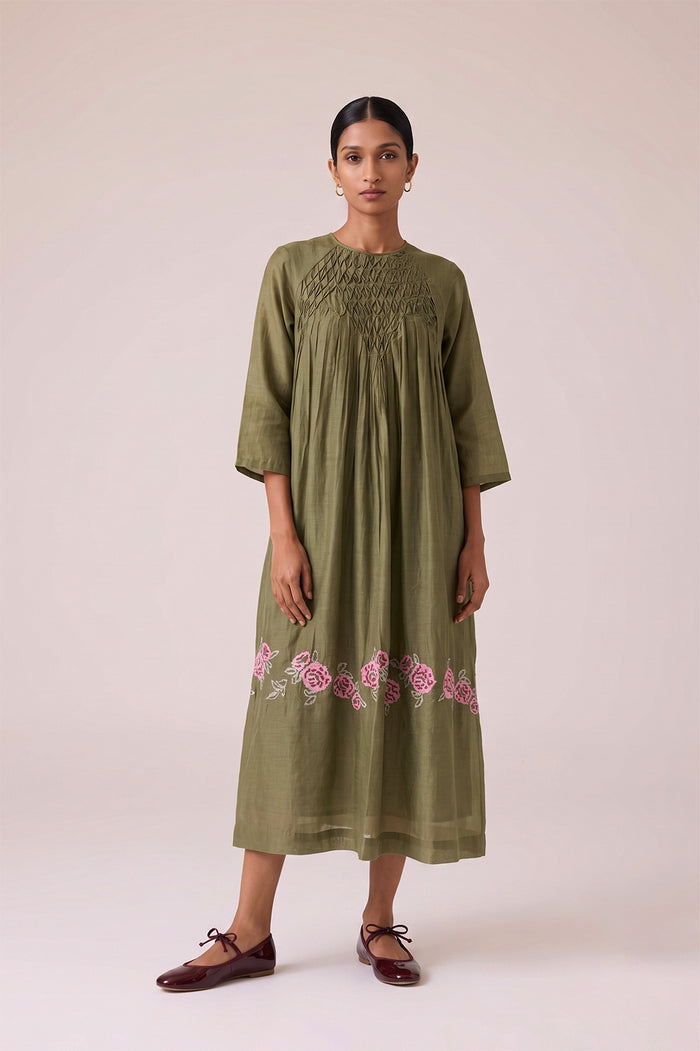 MIREA SMOCKED DRESS