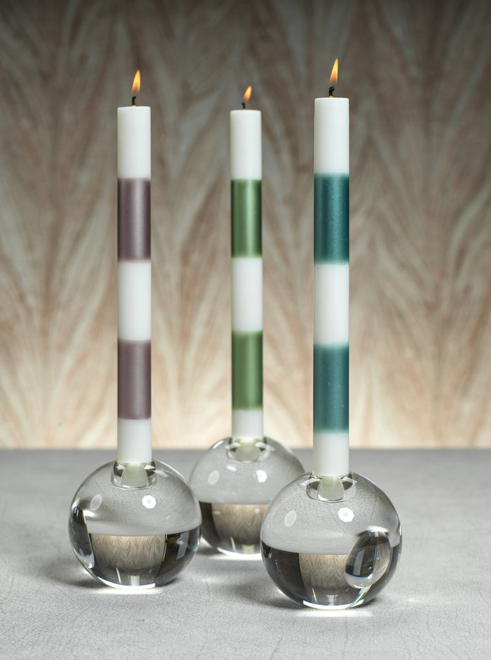 Modern & Festive Metallic Formal Taper Candles - Box of 6 - Candles by Carlyle Avenue