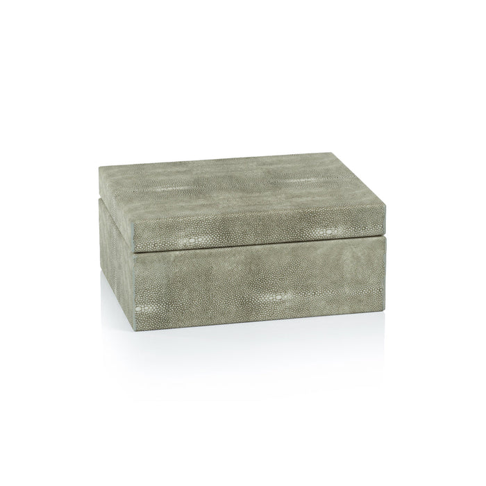 Moorea Shagreen Leather Box - Decorative Accessories by Carlyle Avenue