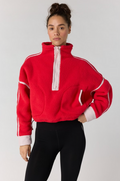 Mountain High 1/2 Zip in Candy Apple/Pearl