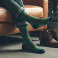 Multi Welsh Dragon Bamboo Ankle