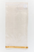 The Nesavu Pure Silk Vesti Newborn Silk Dhoti for Boys for Poojas and Early Celebrations Nesavu 18 (2Y) / White / Pure Silk D066B-18 Nesavu newborn silk dhoti for baby boys for naming ceremonies, cradle rituals and first poojas
