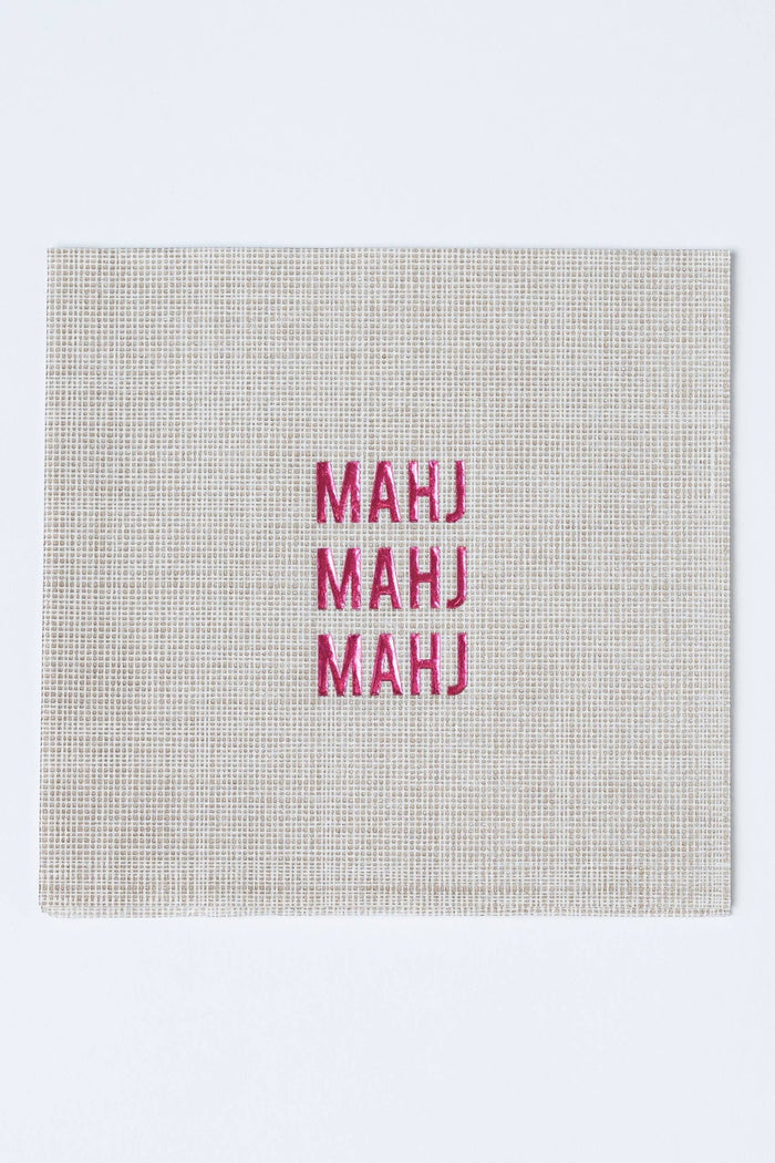 No Reservation | MAHJ Disposable Cocktail Napkins – Mahjong Party Goods - No Reservations - Living with Ivey