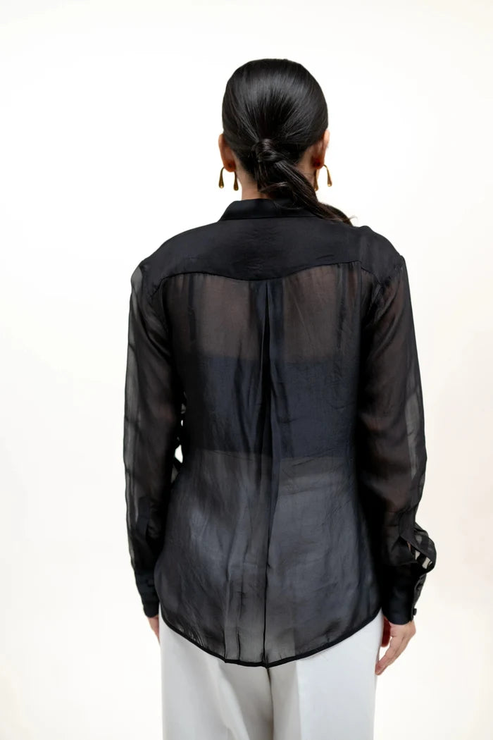 NOIR ORGANZA SHIRT Bloome