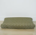 Olive Strokes Changing Pad Cover