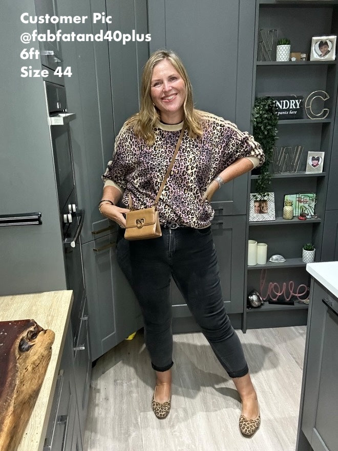 Customer Pic, large size 44 womens leopard flat shoe