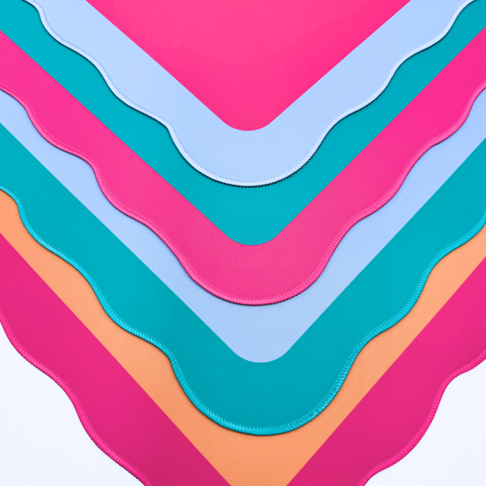 Pink Scallop | MAHJONG MAT