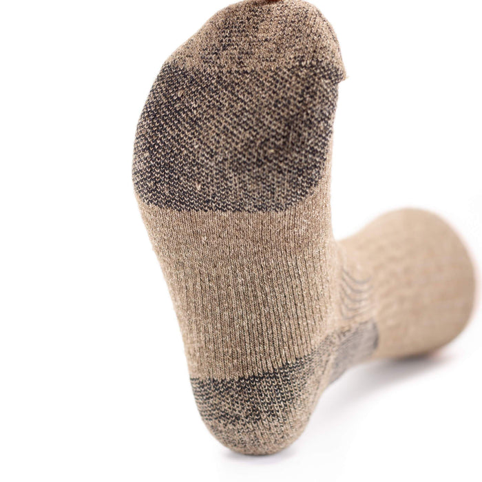 Pro-Gear Crew Bison/Silk Socks Bison Footwear The Buffalo Wool Co.