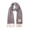 Heritage Traditions Pure Wool Herringbone Scarf with Fringe Detail