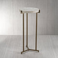 Rica Marble on Antique Brass Cocktail Table - Furniture by Carlyle Avenue