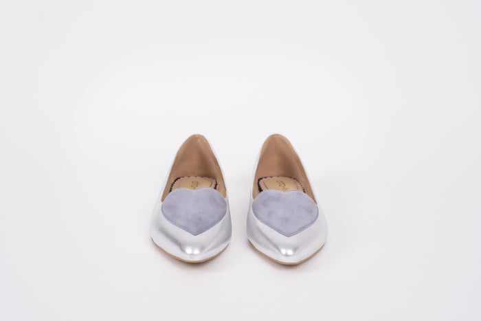Front view of Rosie flats. Womens shoe in larger UK sizes 8-12