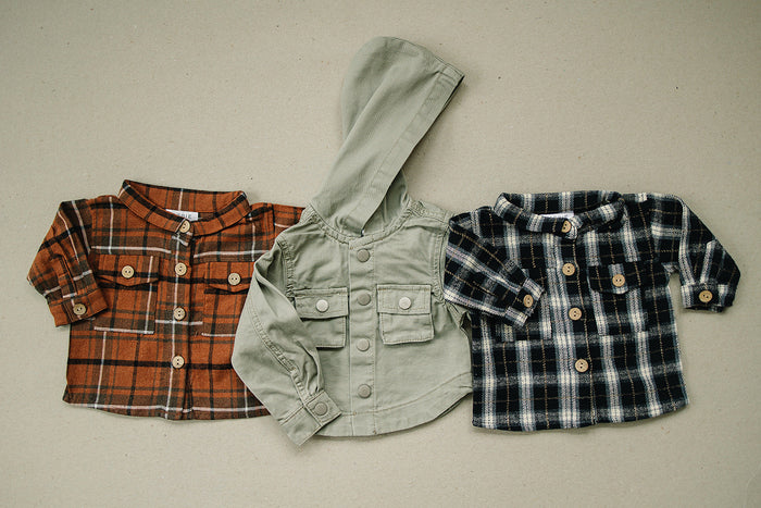 Sage Canvas Hooded Jacket