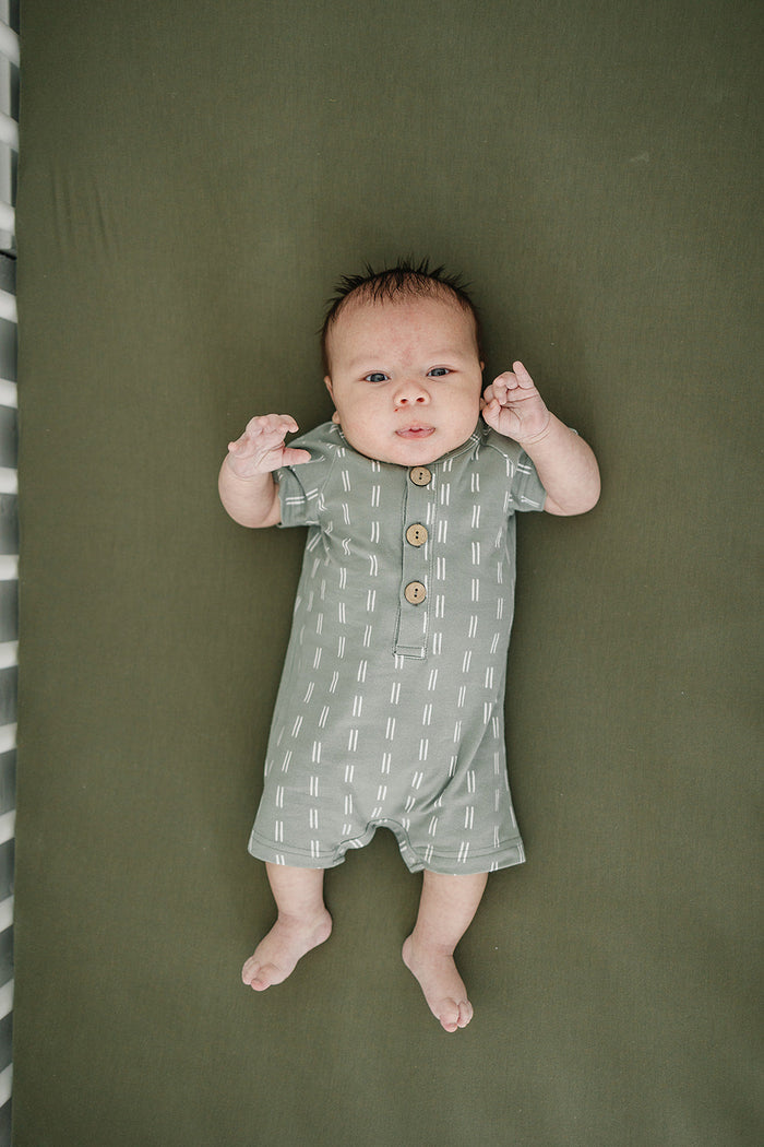 Sage Strokes Summer Romper