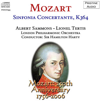 SAMMONS, TERTIS, HARTY Mozart: Sinfonia Concertante (1933) - PASC044 - CD