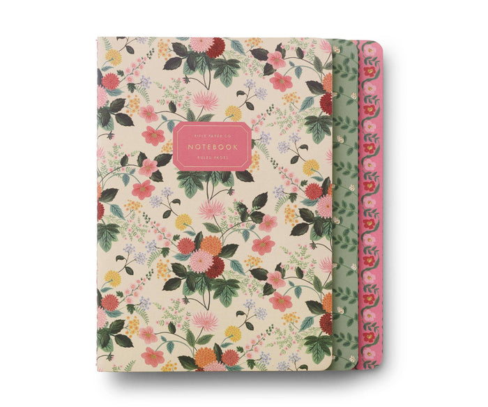 Set of 3 Dahlia Notebooks