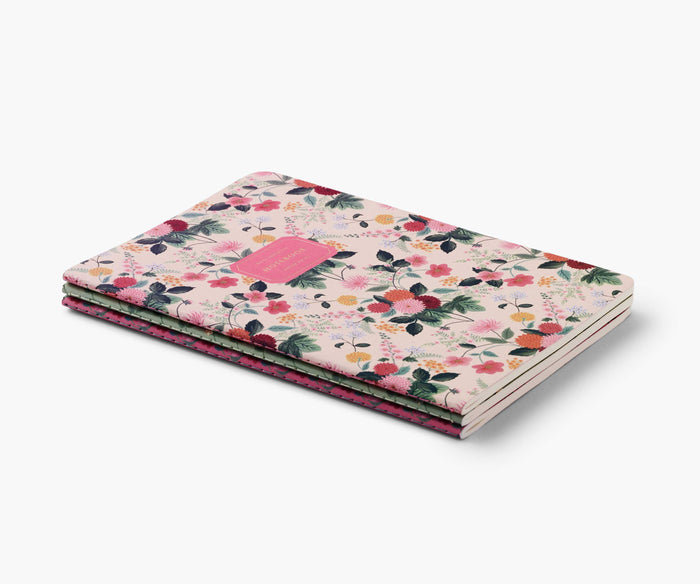 Set of 3 Dahlia Notebooks