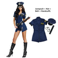 Sexy Cop Costume Women - Blue / S