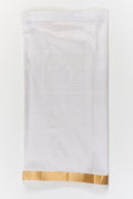 The Nesavu Pure Silk Vesti Silk Dhoti for Baby Boys for Annaprashana and Traditional Rituals Nesavu 20 (3Y) / White / Pure Silk D074A-20 Nesavu silk dhoti for baby boys – ideal for annaprashana, poojas, and first traditional functions