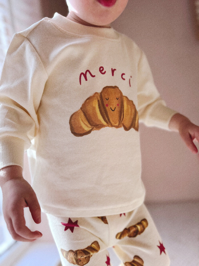 Simply Extra Jordanary – Merci Croissant Pajamas