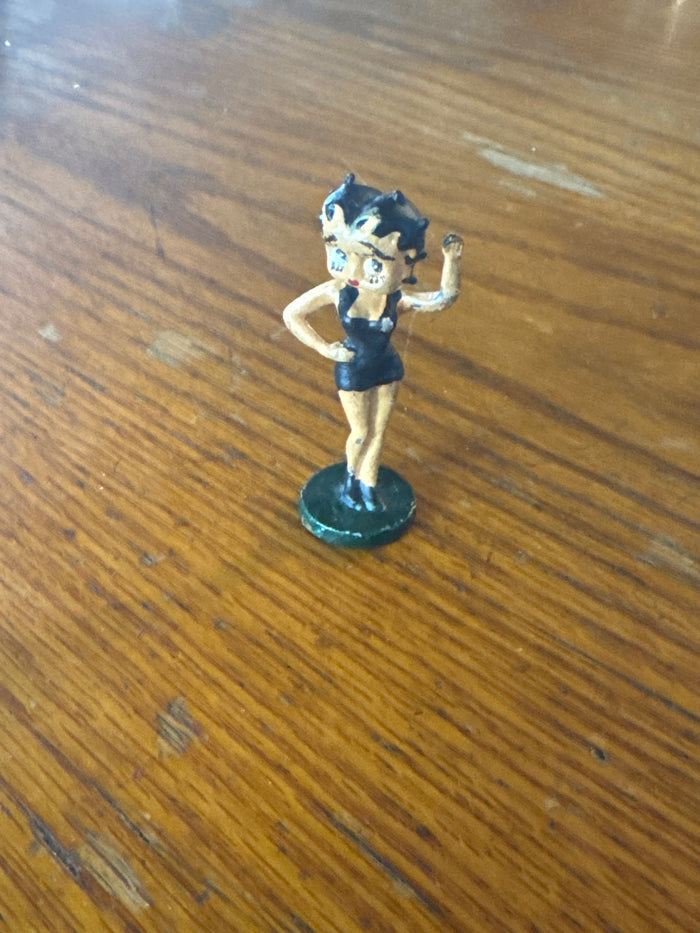 Solid Lead Betty Boop Black Dress Statue