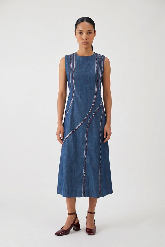 SORA PANEL MIDI DRESS
