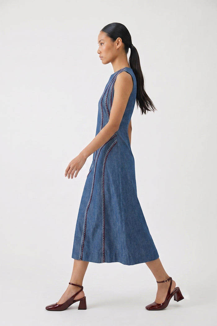 SORA PANEL MIDI DRESS