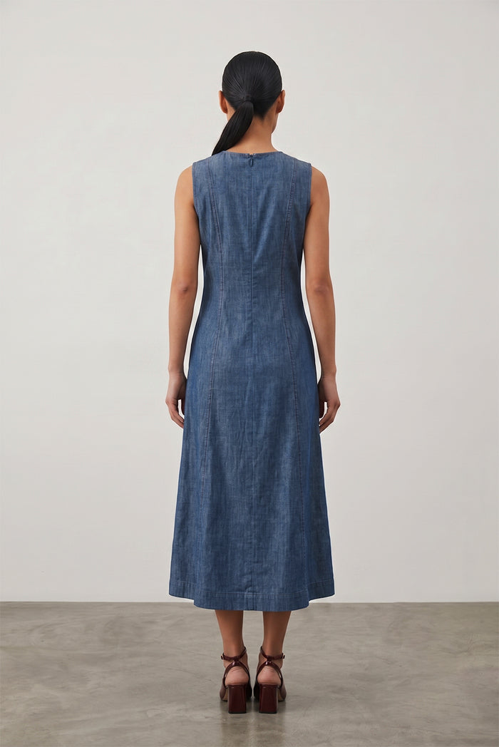SORA PANEL MIDI DRESS