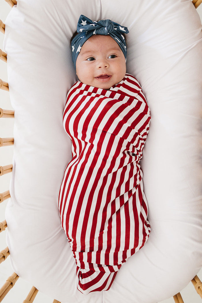 Stripes Bamboo Stretch Swaddle