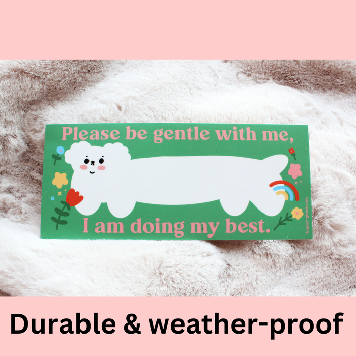 Tender Ghost - Please Be Gentle Bumper Sticker